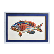 Fish Paper Collage Wall Decor Set of 3 With Detailed Marine Artwork by [Brand Name]