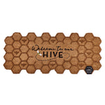 Natural Coir Door Mat With Welcome To Our Hive Bee Design for Year Round Use by [Brand Name]