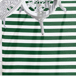 High Traffic Striped Area Rug Green and White