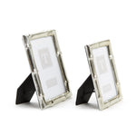 Faux Bamboo Silver Photo Frame Set for Horizontal and Vertical Display by [Brand Name]