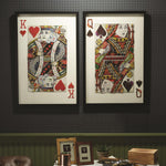 Game Room Playing Card Wall Art Set
