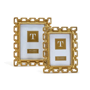 Gold Chain Picture Frame Set – 2 Sizes for Family Photos – 9.25 Inch High by [Brand Name]
