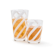 Entertaining Drinkware Set – 24 Interlaced White Plastic Glasses – 6.5 Inch High by [Brand Name]