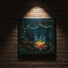 Nature-Inspired Campfire Canvas Art