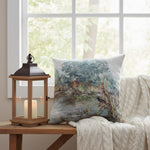 Wet Lands Patterned 18x18 inch Outdoor Accent Pillow by Manual Woodworkers