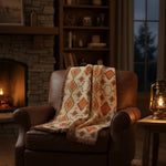 Non-Embellished Native Pattern Throw Blanket – 50x60 Inch