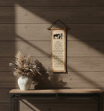 Cowboy Prayer Wall Hanging – 13 x 36 Inch Size for Home Decor by Manual Woodworkers