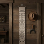 Cotton Blend Bell Pull Cowboy 10 Commandments – 9 x 41 Inch by Manual Woodworkers