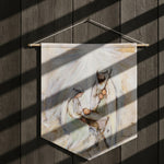 Holiday Tidings Nativity Pennant – 18x21" Polyester Wall Decor by Manual Woodworkers