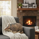 Armadillo Fun-Shaped Cotton Pillow by Manual Woodworkers