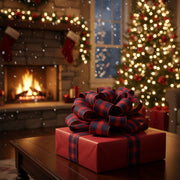 Christmas Polyester Wired Ribbon 