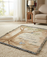 50x60 Cotton Tapestry Throw – Inspirational “Come to Me” Design