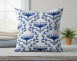 Happy Hanukkah All Over Menorah 18 Inch Climaweave Pillow by Manual Woodworkers
