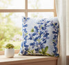 18 Inch Bluebonnet Flower Climaweave Pillow for Garden Décor