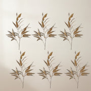 Metallic gold eucalyptus stem for holiday arrangements