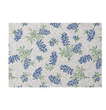 Texas Bluebonnets Table Placemat – 18 x 12.5 Inch Cotton Blend by Manual Woodworkers