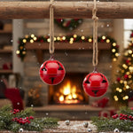Decorative Christmas Bells with Jute Hanger
