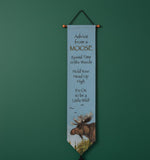 Cabin Wall Hanging Bell Pull Advice From a Moose – 9 x 41 Inch by Manual Woodworkers