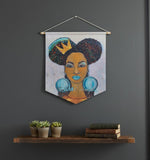 Motivational Pennant 18x21 Inch – DIVAS I Am Enough Wall Decor by Manual Woodworkers