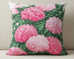 Botanical Hydrangeas 18 Inch Polyester Pillow by Manual Woodworkers