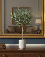 – Faux Plant in Ceramic Pot