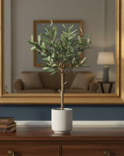 – Faux Plant in Ceramic Pot