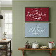 Christmas Kitchen Cocoa and Cookies Wall Art (Set of