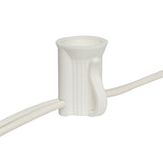 Vickerman V471925 50' C7 Socket Wire With 50 C7 Sockets On Spt-1 18 Wire Gauge White
