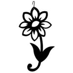 Handcrafted Wrought Iron Shasta Daisy Hanging Wall Accent