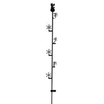 Handcrafted Wrought Iron Snow Measurement Gauge