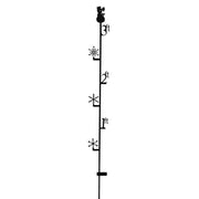 Handcrafted Wrought Iron Snow Measurement Gauge