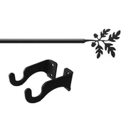 Lodge Inspired Adjustable Curtain Rod with Acorn Finial
