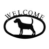 Rustic Beagle Welcome Wall Plaque
