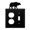 Double Bear Outlet & Switch Wall Plate – Metal Cover