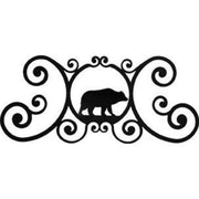 Rustic Cabin Wall Plaque – Iron Bear Design – 11
