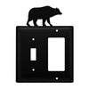 Double Bear Wrought Iron Switch & GFI Cover