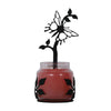 Butterfly Wall Candle Sconce Black Wrought Iron Rustic Decor