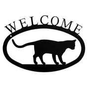 Playful Cat Welcome Plaque