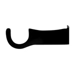 Center Support Bracket for 1" Curtain Rods – Matte Black, 3 5/8" Depth, Wrought Iron Curtain Rod Hardware by Village Wrought Iron Inc.