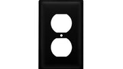 Cabin Style Single Outlet Cover with Chair Silhouette
