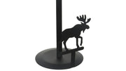 Cabin Style Moose Paper Towel Stand Decorative Counter Holder