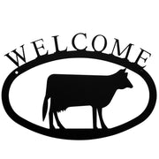 Farmhouse Cow Welcome Plaque