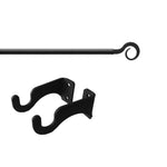 Compact Wrought Iron Window Rod – 21 to 35 Inch
