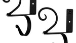 Decorative Wrought Iron Scroll Brackets for Indoor Use