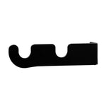 Center Support Bracket for Two 1/2" Curtain Rods – Black Wrought Iron Double Curtain Rod Center Support by Village Wrought Iron Inc.