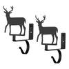 Rustic Deer Curtain Rod & Shelf Brackets – Set of 2