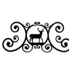 Cabin Wall Decor – Metal Deer Plaque – 11" Height – Decorative Door Accent – by Village Wrought Iron Inc.