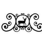 Wrought Iron Butterfly Over Door Plaque 24" W Decorative Wall Accent for Entryway by Village Wrought Iron Inc.