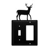 Double Deer Wrought Iron Switch & GFI Cover