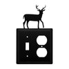 Double Deer Wrought Iron Switch & Outlet Cover